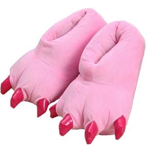 Unisex feetpaws Paws Shoes plush Dinosaur Claw Slippers for fursuit/cosplay
